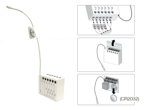 TTXB4 - čtyřkanálový dálkový ovladač Nice s plovoucím kódem